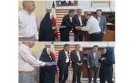 تجلیل فرماندار حاجی‌آباد و نمایندگان مجلس از کارمند و مربی نمونه مرکز آموزش فنی و حرفه‌ای شهرستان